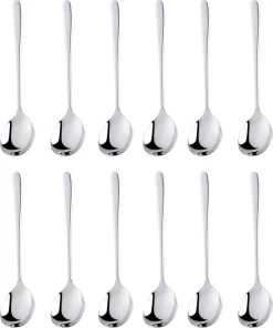 House Of Husk® Koffielepel Set - Theelepel - Koffielepeltjes - Espresso Lepeltjes - RVS - 12cm - 12 Stuks - Zilver