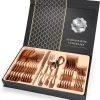 24-delig Luxe Roségoudkleurig Bestekset - RVS - Voor 6 Personen - Familie-set - Elegant Design
