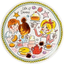 Blond Amsterdam, Even Bijkletsen: Bord Mint 18cm