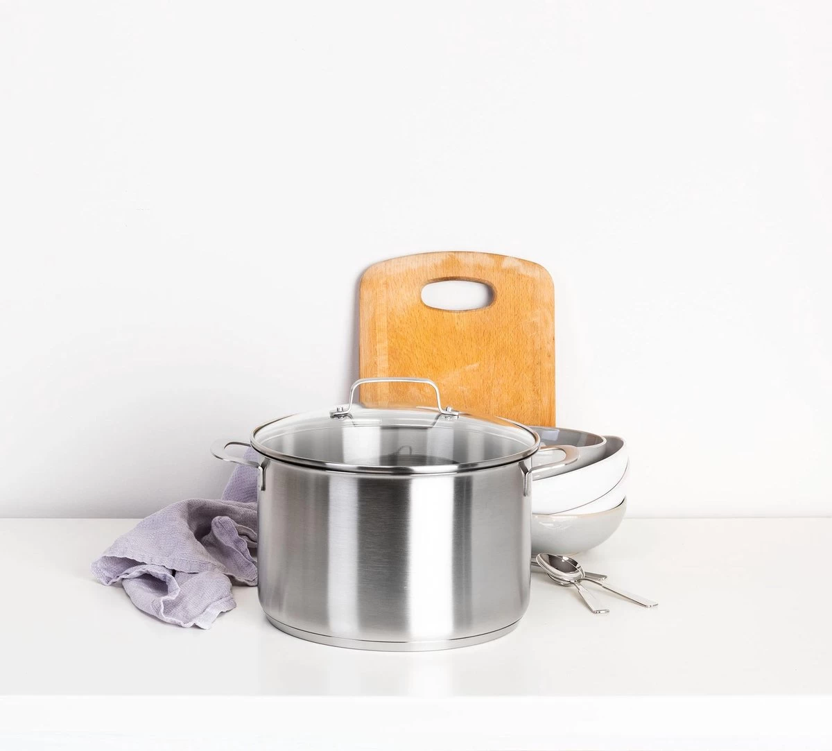 BK Bistro Soeppan Ø 24 Cm - RVS - Glazen Deksel - Inductie - Afbeelding 7