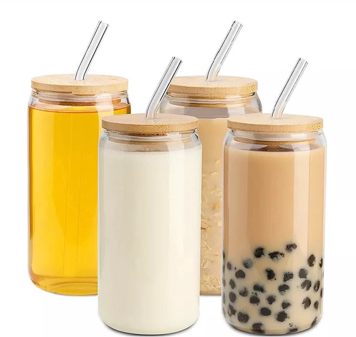 Bubble Tea Beker - Inclusief Stalen Bubble Tea Rietje - 0,5 L - Herbruikbaar - Boba - Afbeelding 2