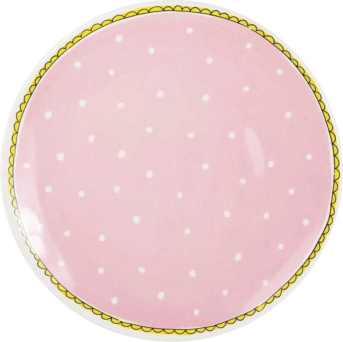 Even Bijkletsen Plat Bord Dot D26cm