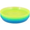 Merkloos Kinder Borden / Bordjes JENSEN - Geel / Groen / Blauw - Kunststof- Set Van 6 - Kinderservies