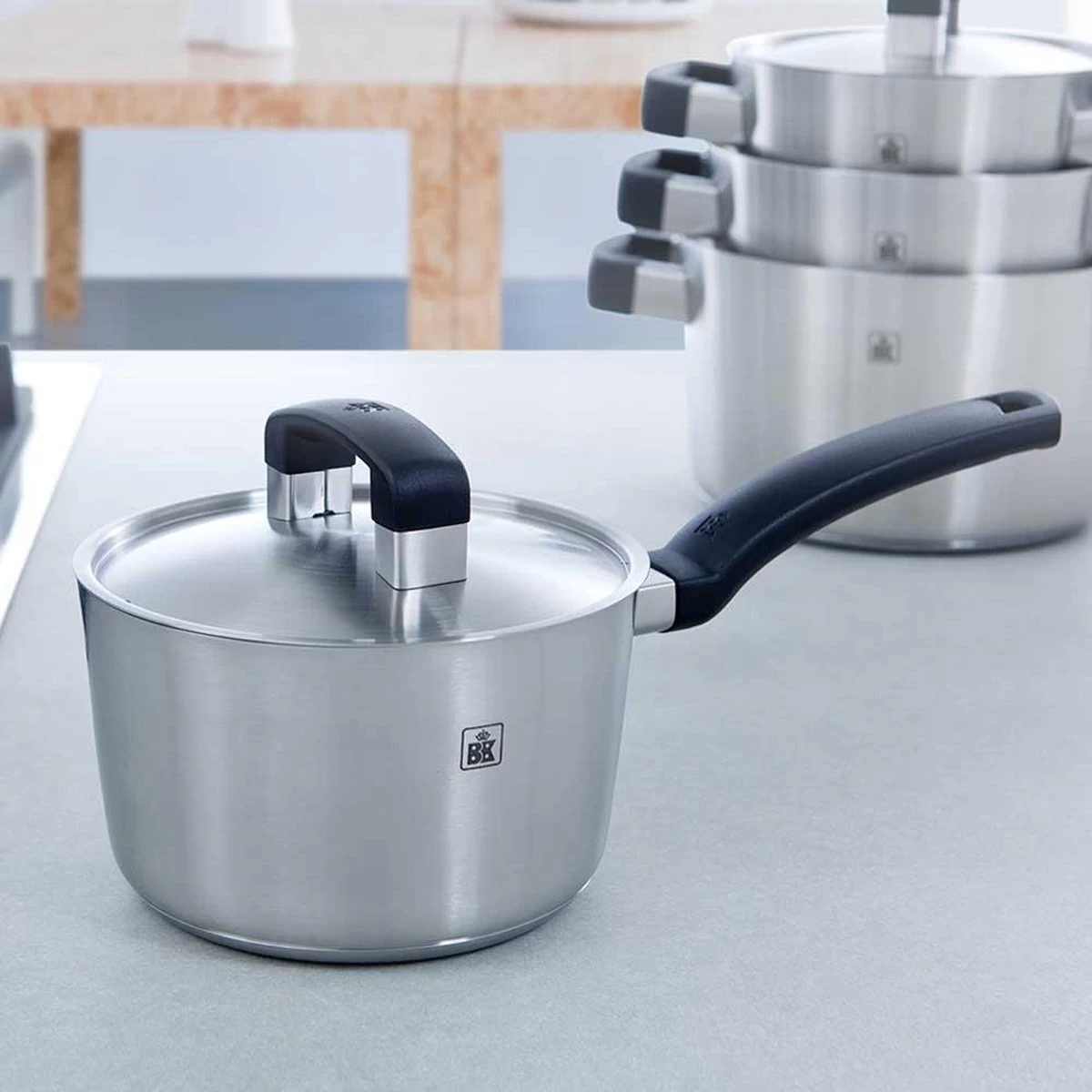 BK Conical Cool Pannenset - 4-delig - RVS – Geschikt Voor Alle Warmtebronnen - Afbeelding 2