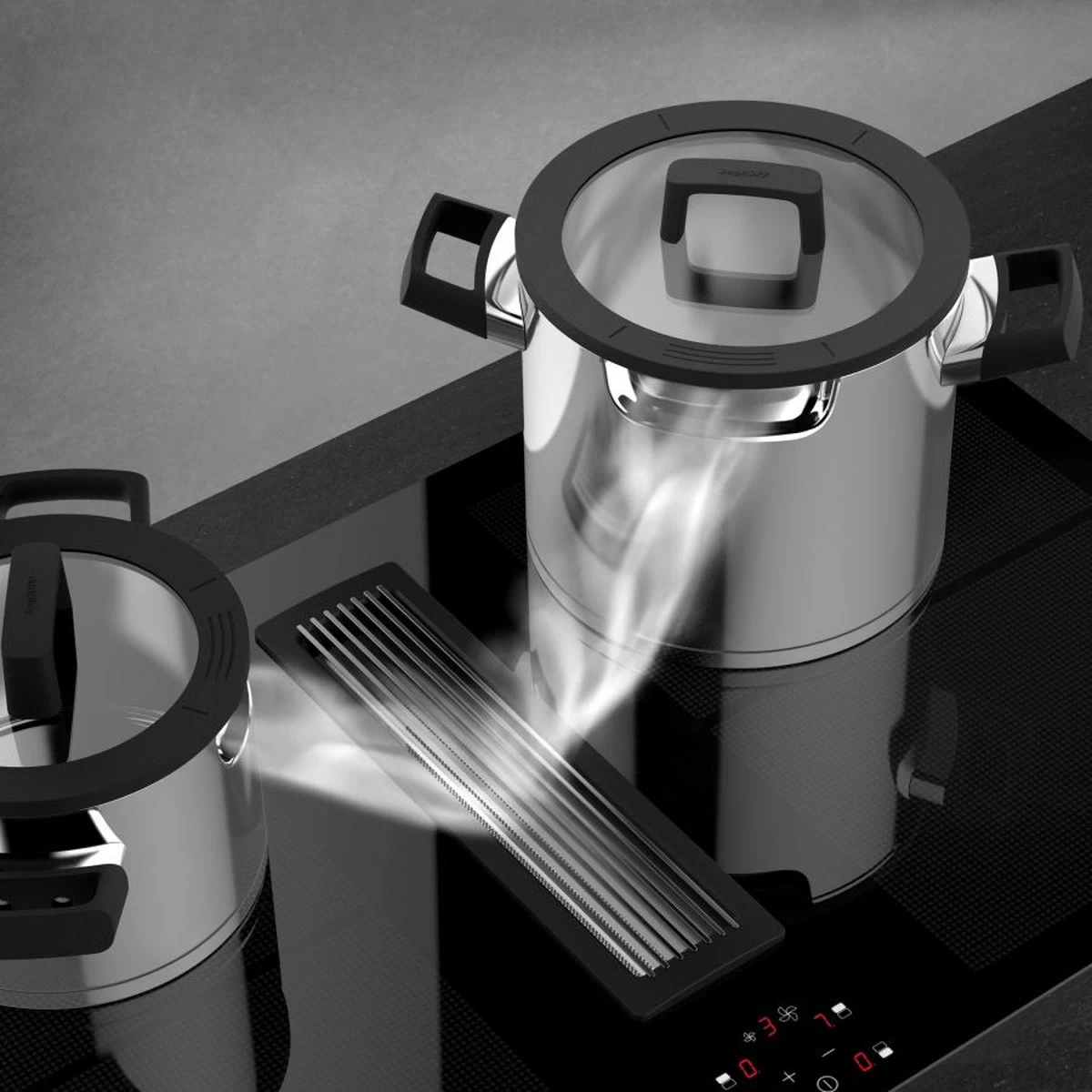 BergHOFF GEM Downdraft Pannenset - 7 Delige Set - 4 Pannen - Afbeelding 12