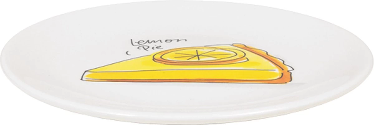 Blond Amsterdam, Even Bijkletsen: Bord Lemon Pie, 18cm - Afbeelding 2