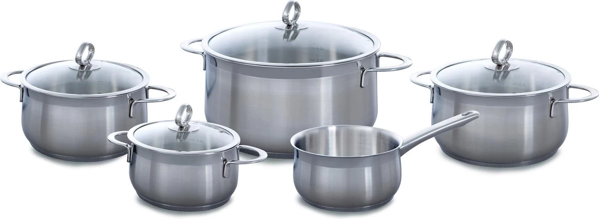 BK Excellent Pannenset - 5-delig - RVS - Inductie