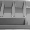 Bestekbak/keuken Organizer - 5-vaks - Grijs - 39 X 39 X 6 Cm