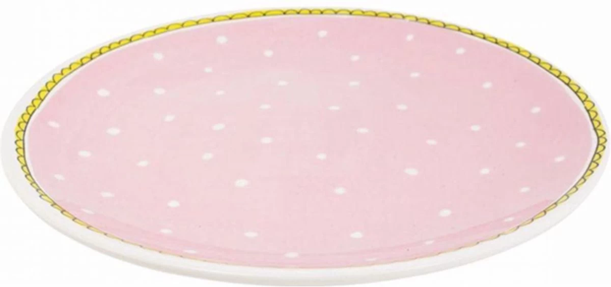 Blond Amsterdam Even Bijkletsen Ontbijtbord Ø22 Cm - Stip - Afbeelding 2