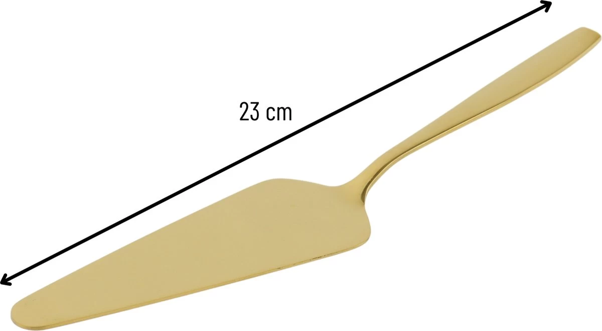 Orange85 Taartschep - Cakeschep - Goud - RVS - 23 Cm - Bakspullen - Afbeelding 2