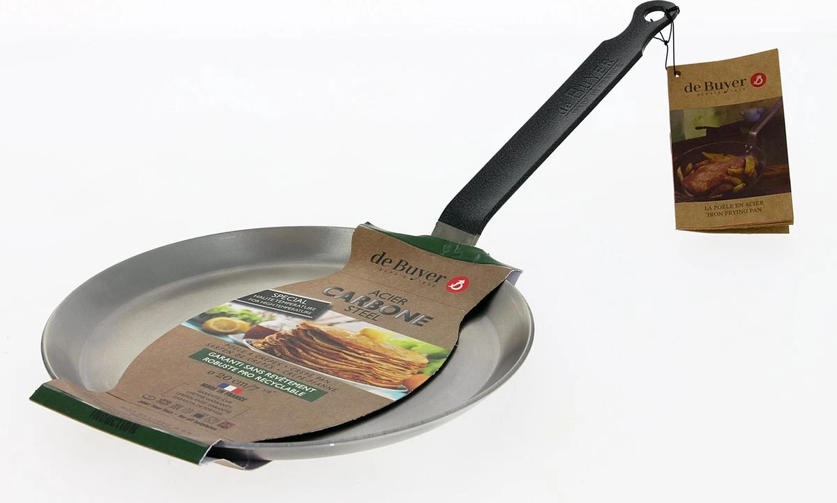 De Buyer Carbone Plus Crêpe- En Pannenkoekenpan - Ø 26cm - Plaatstaal - Afbeelding 5