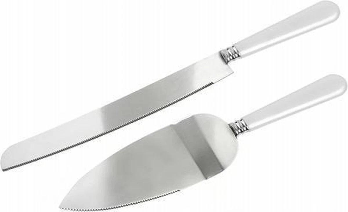 Merkloos Bruidstaart Serveerset