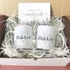 Merkloos Mr. & Mrs Mokken Set | Giftbox | Bruidspaar | Gepersonaliseerd | Met Kaart | Koppels Cadeau| Newlyweds | Pas Getrouwd Cadeau | Huwelijks Cadeau | Cadeau Set | Getrouwd