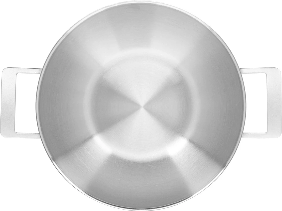 Demeyere Industry 5 RVS Wokpan – Wokpan Inductie – 30 Cm –2 Handvaten – PTFE-vrij - Afbeelding 3