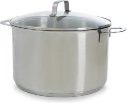 BK Bistro Soeppan Ø 24 Cm - RVS - Glazen Deksel - Inductie