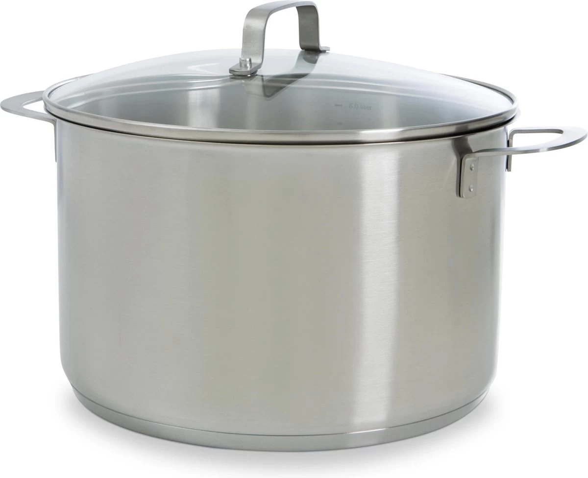 BK Bistro Soeppan Ø 24 Cm - RVS - Glazen Deksel - Inductie