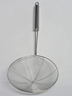 Frituurschep / Schuimspaan Metaal RVS 38cm