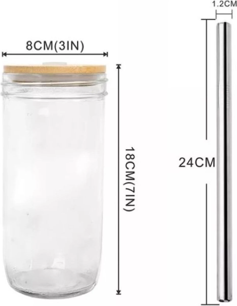 Bubble Tea Beker - Inclusief Stalen Bubble Tea Rietje - 0,5 L - Herbruikbaar - Boba - Afbeelding 3