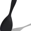 Doodadeals® Siliconen Rijstlepel - Rijst Opscheplepel - Rijstlepel Kunststof - Zwart - 1 Stuk
